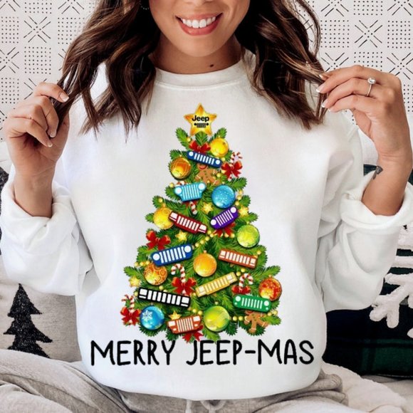 Merry Jeepmas Sweatshirt Jeep Christmas 